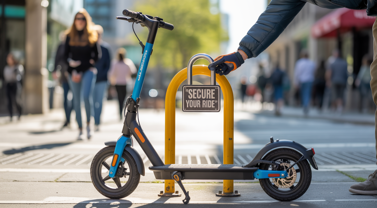 How to Lock an Electric Scooter Securely in Public: A Guide