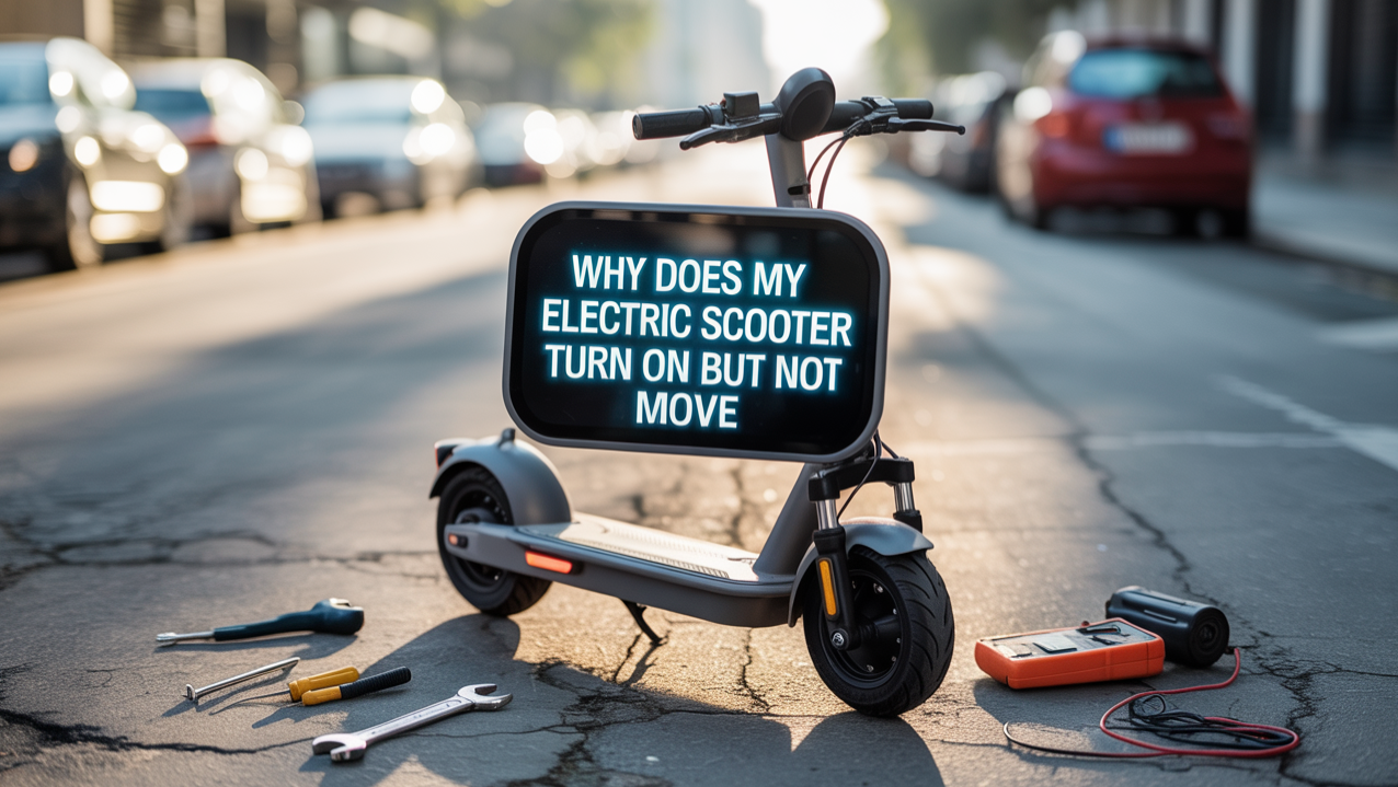 why does my electric scooter turn on but not move