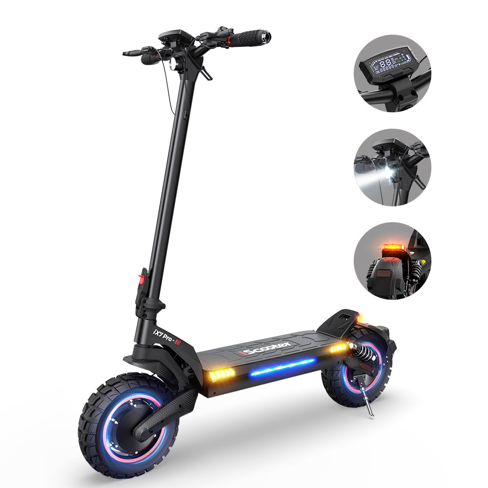 iScooter iX7 Pro Dual Motor Electric Scooter, 2000W Motor