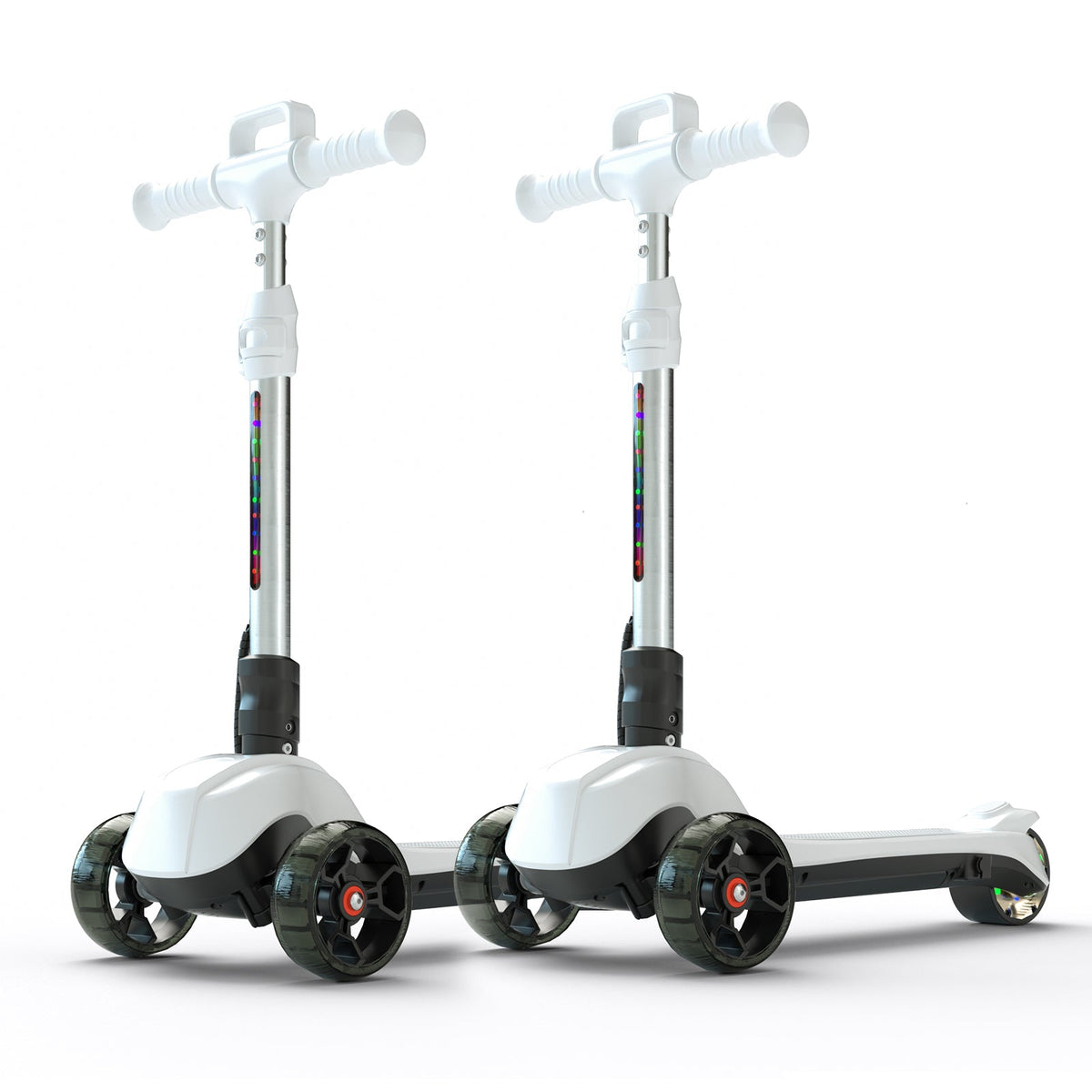 iScooter iK2/iK3 3-Wheel Electric Scooter with Colorful Flashing Wheel
