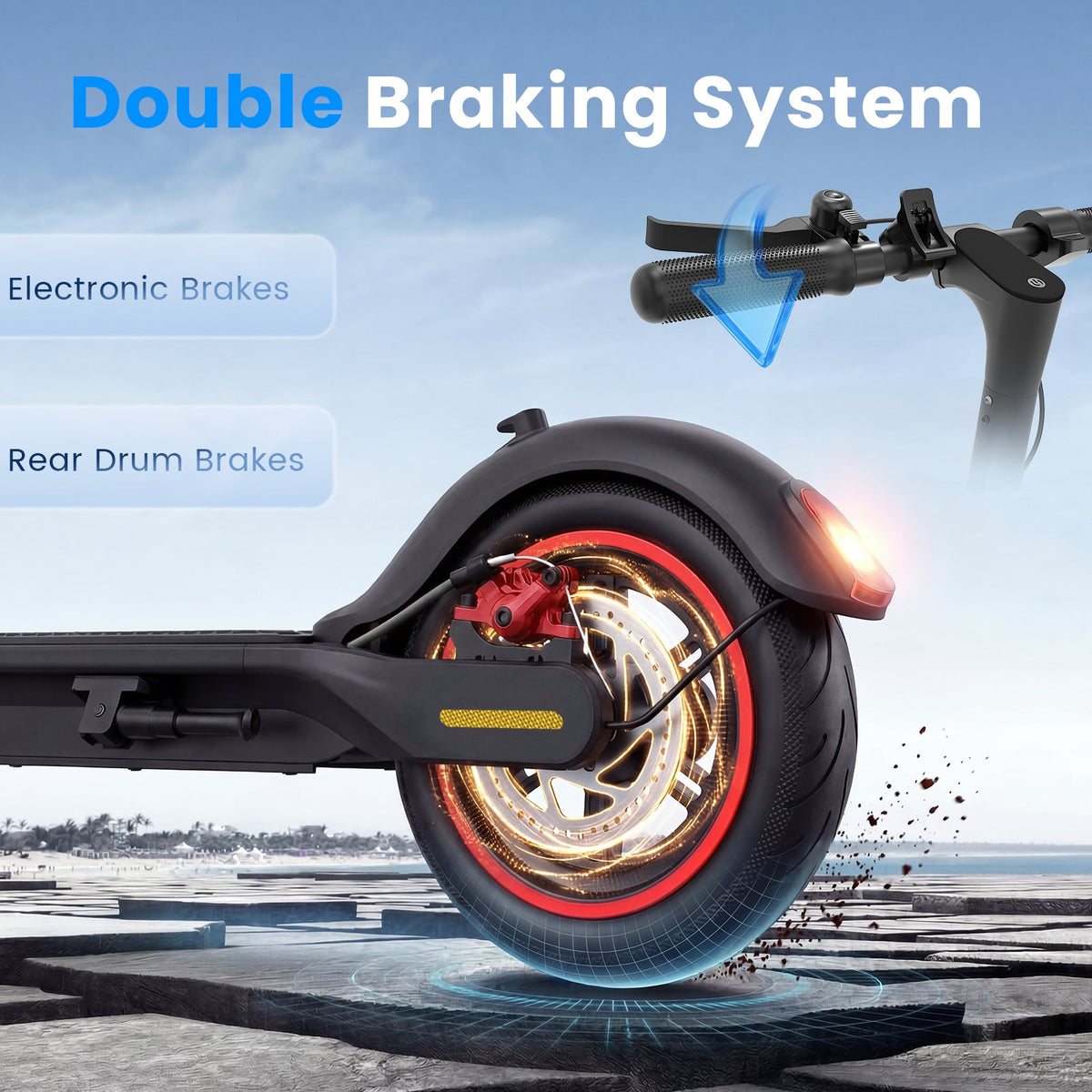 L8 Electric Scooter for Adults 500W Motor 21Mph