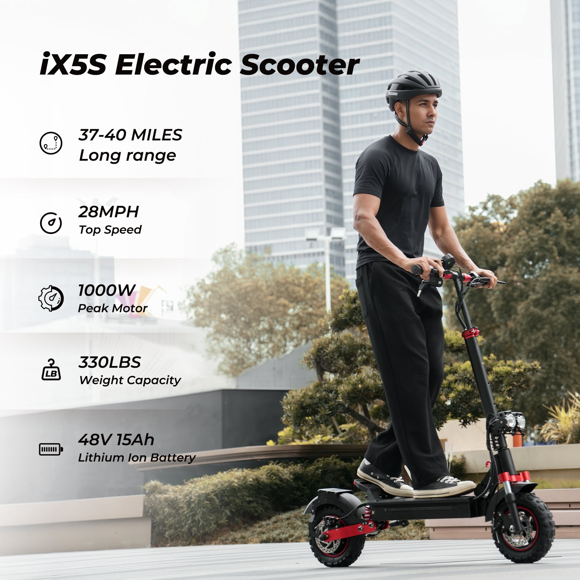 iScooter iX5S | Electric Scooter 11" Off-Road Tires