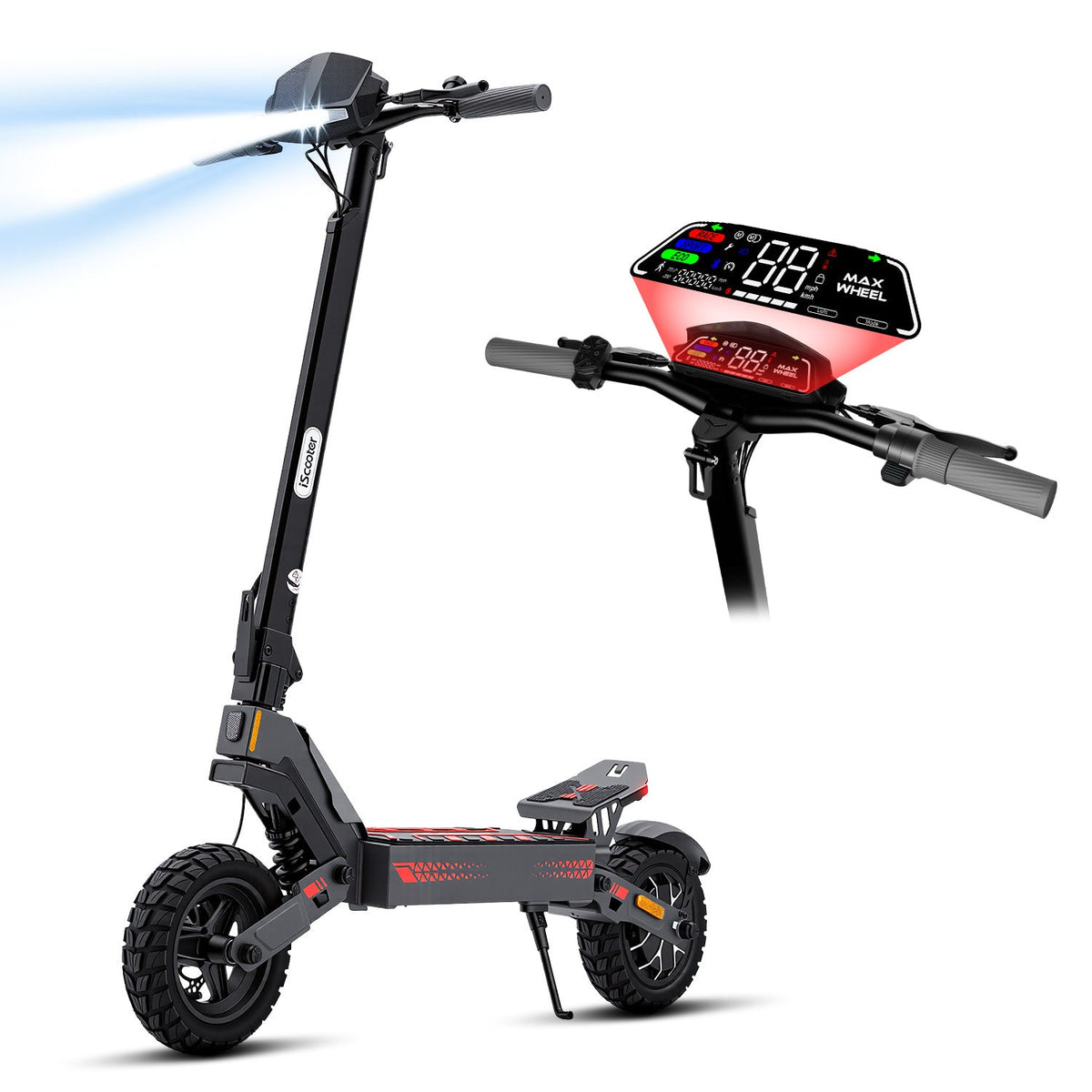 iScooter iF1 Electric Scooter 1200W Motor for Adults