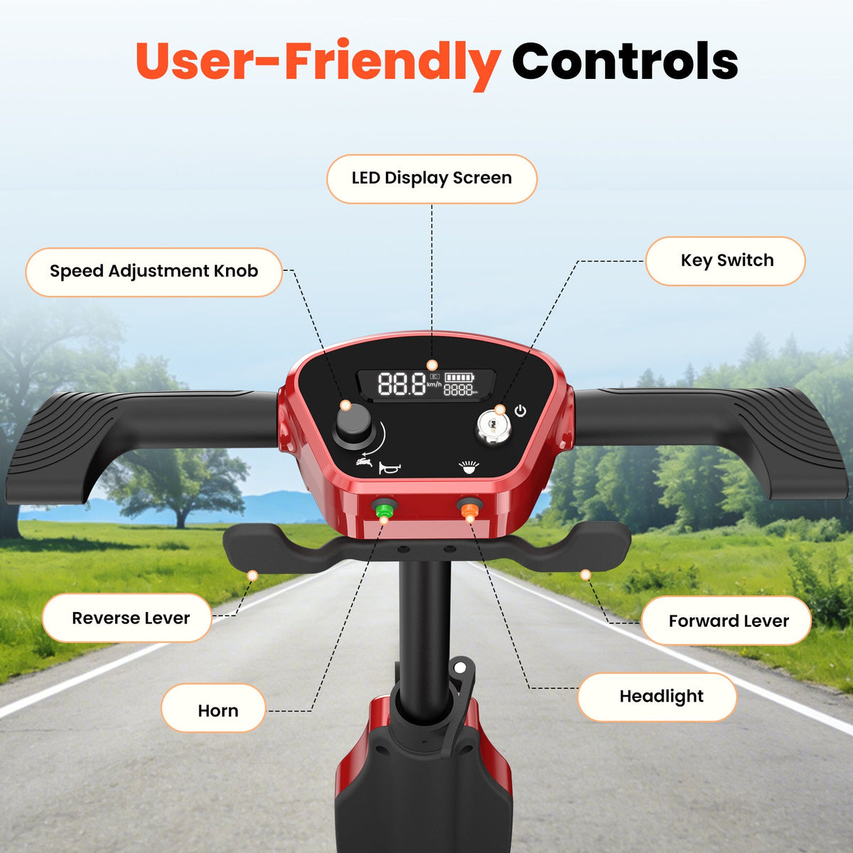 iScooter X11 Mobility Scooter for Seniors & Adults