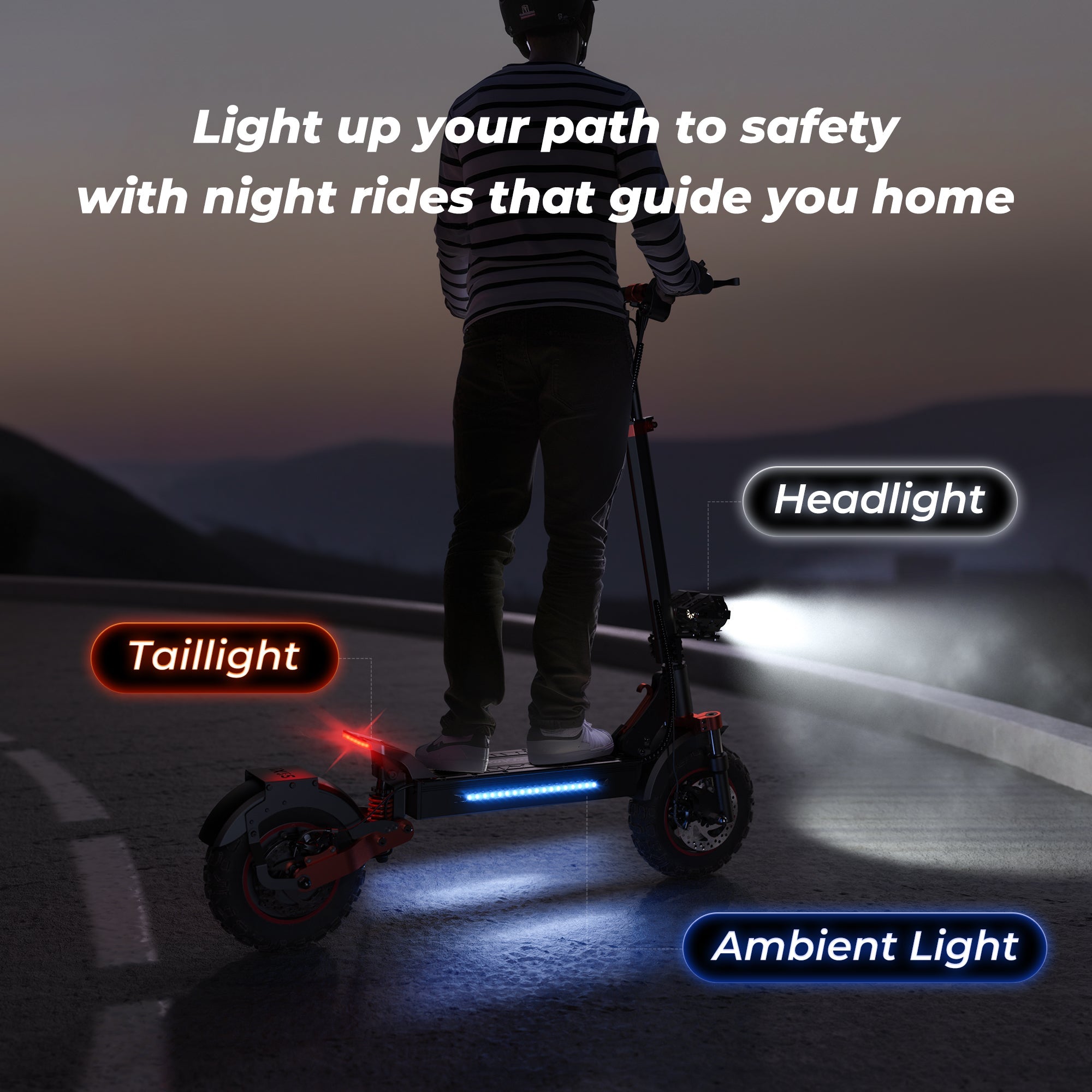 iScooter iX5S | Electric Scooter 11" Off-Road Tires