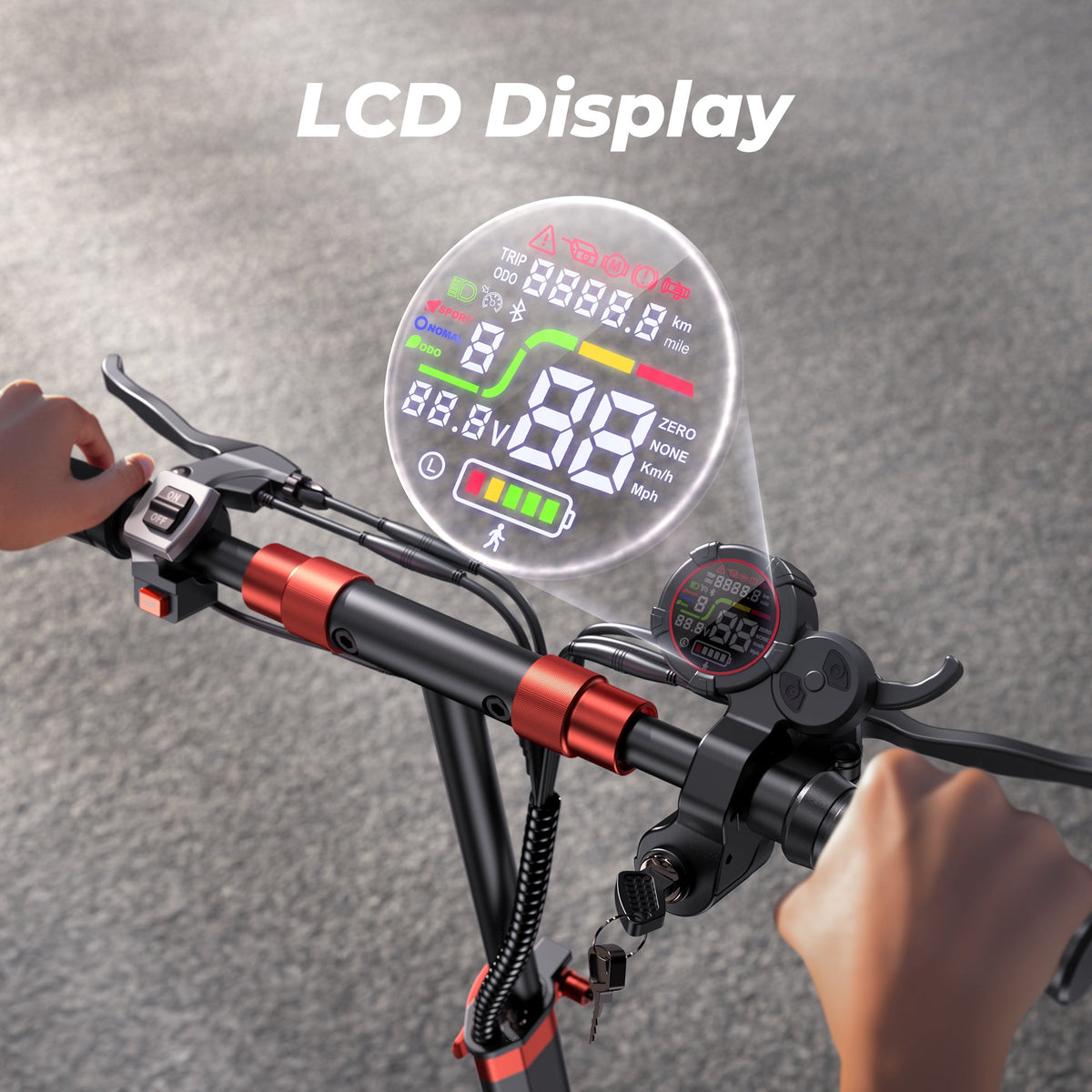 iScooter iX5S | Electric Scooter 11" Off-Road Tires
