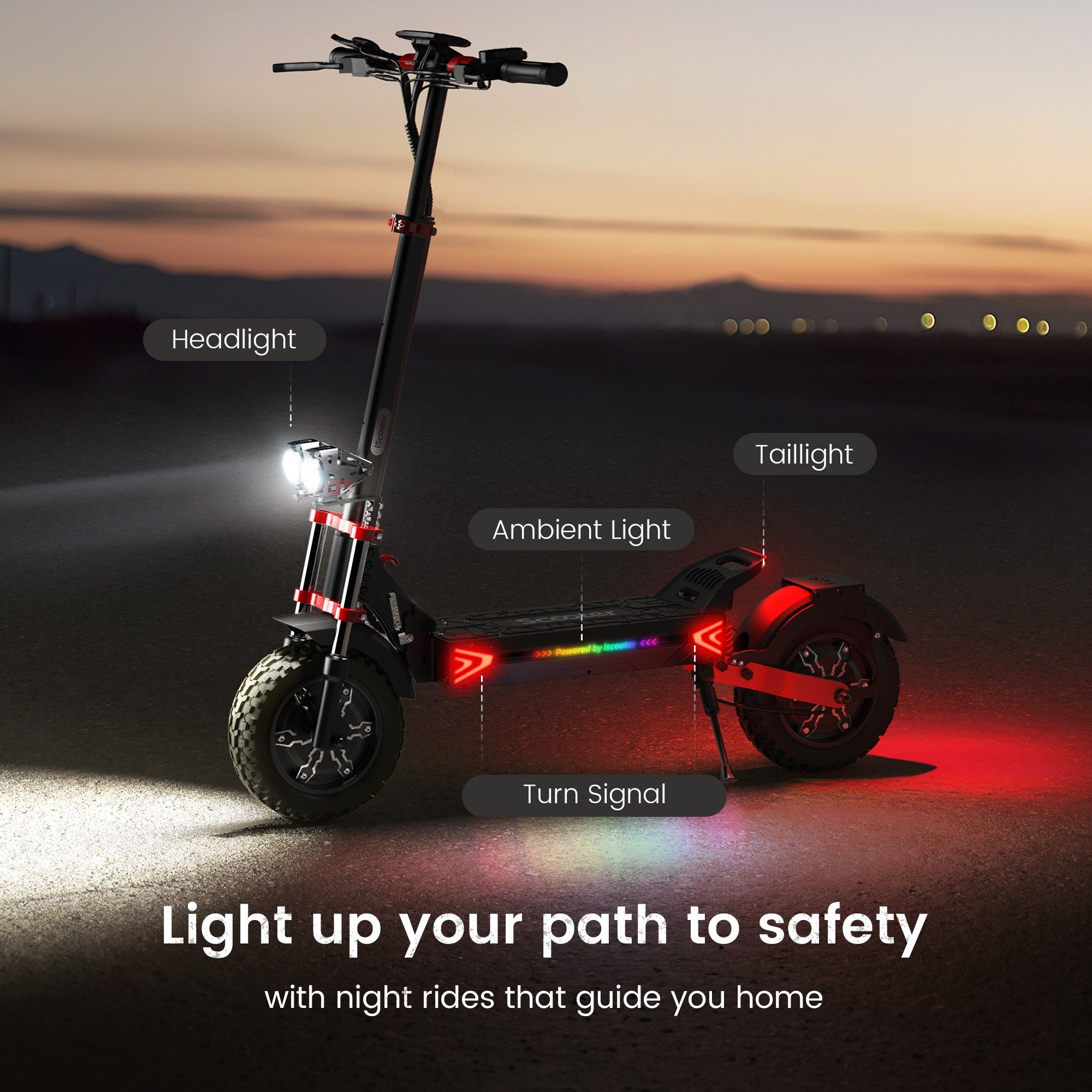 iScooter iX8 | Off-Road Tires Electric Scooter for Adults
