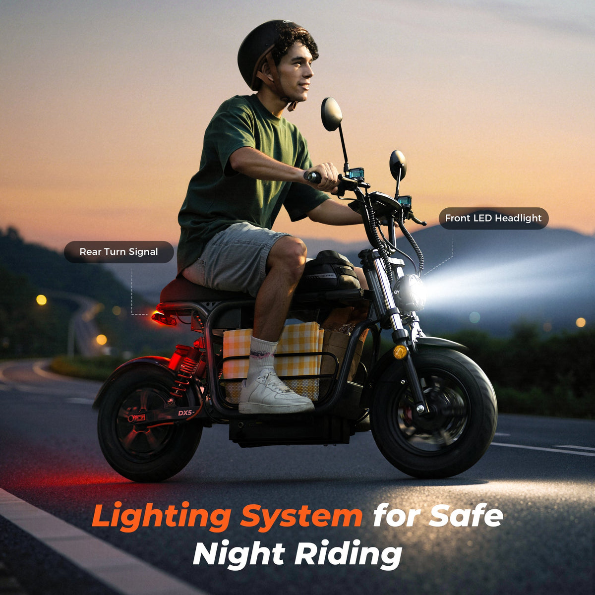iScooter DX5 1500W Motor Electric Scooter with Seat