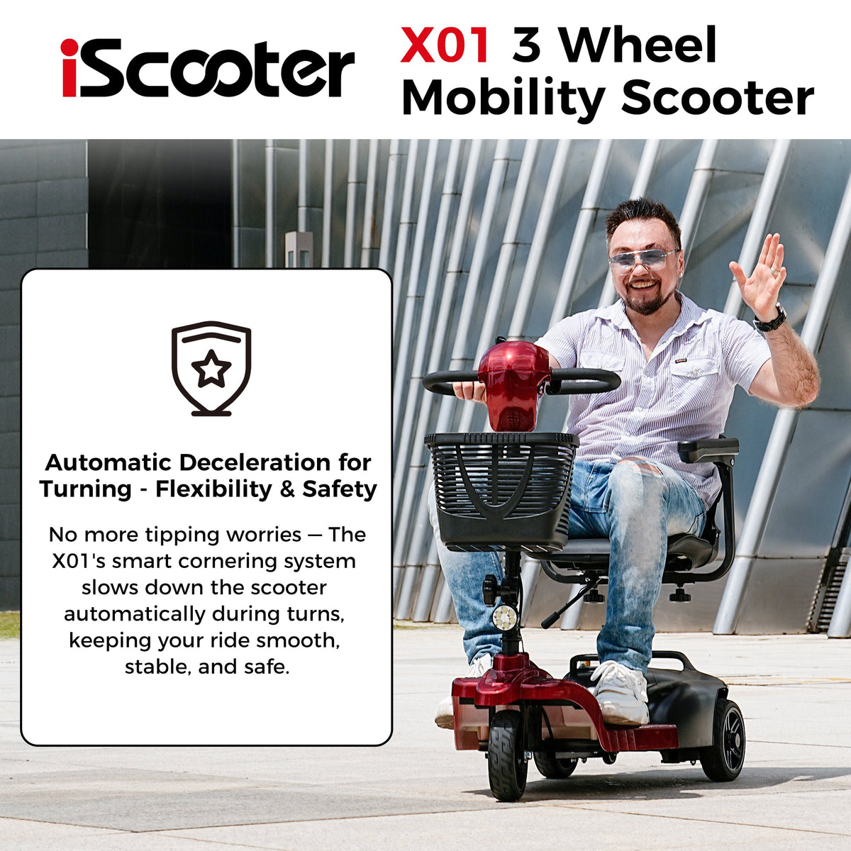 iScooter X01 Mobility Scooter 3 Wheels