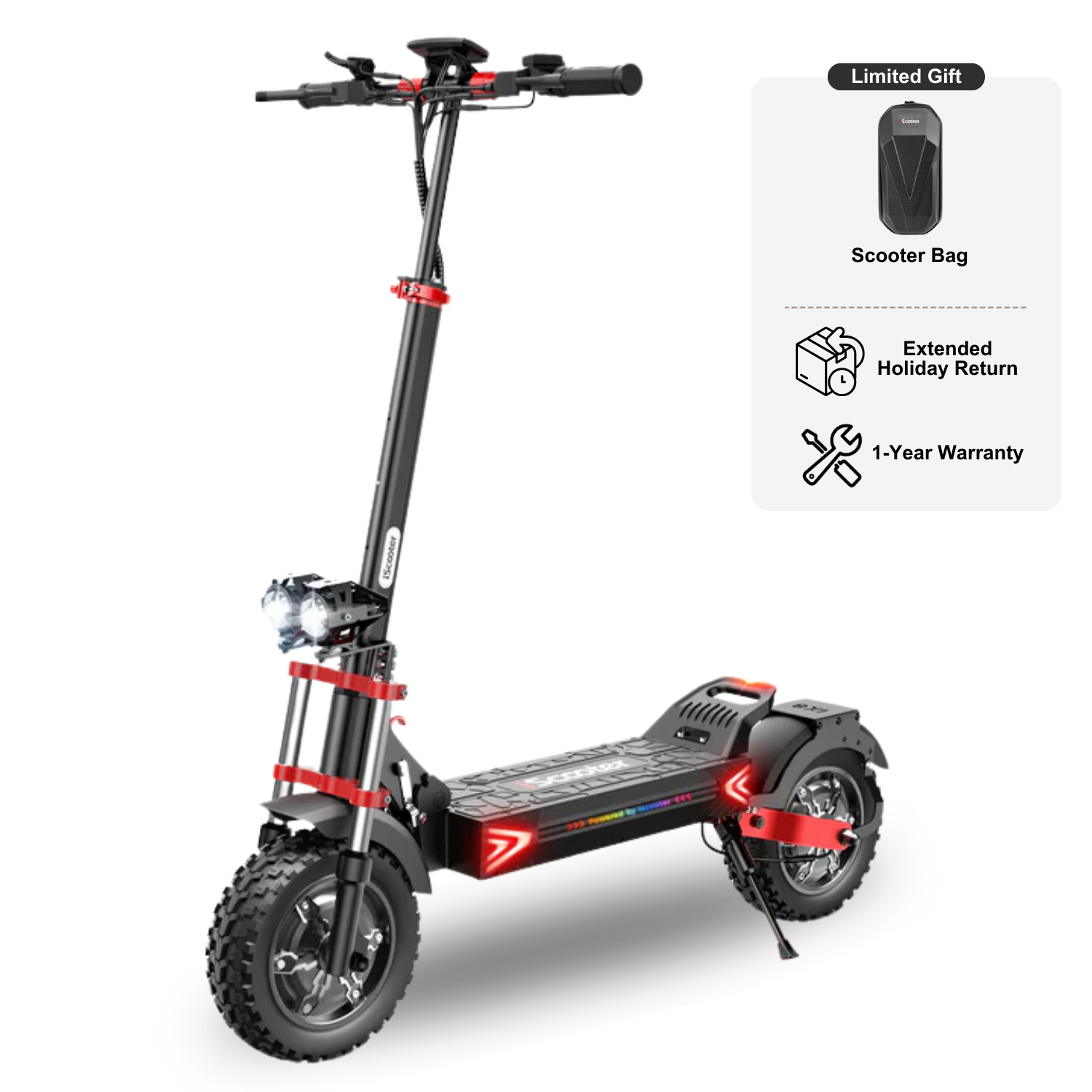 iScooter iX8 | Off-Road Tires Electric Scooter for Adults