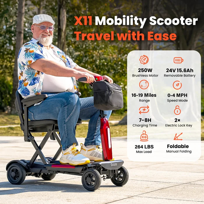 iScooter X11 Mobility Scooter for Seniors & Adults