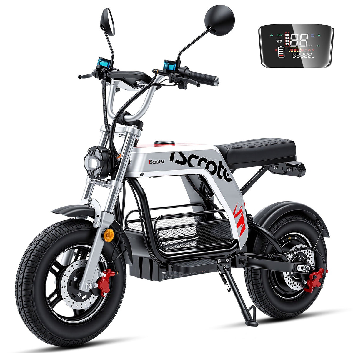 iScooter DX5Pro | Electric Scooter with Seat 2000W Motor