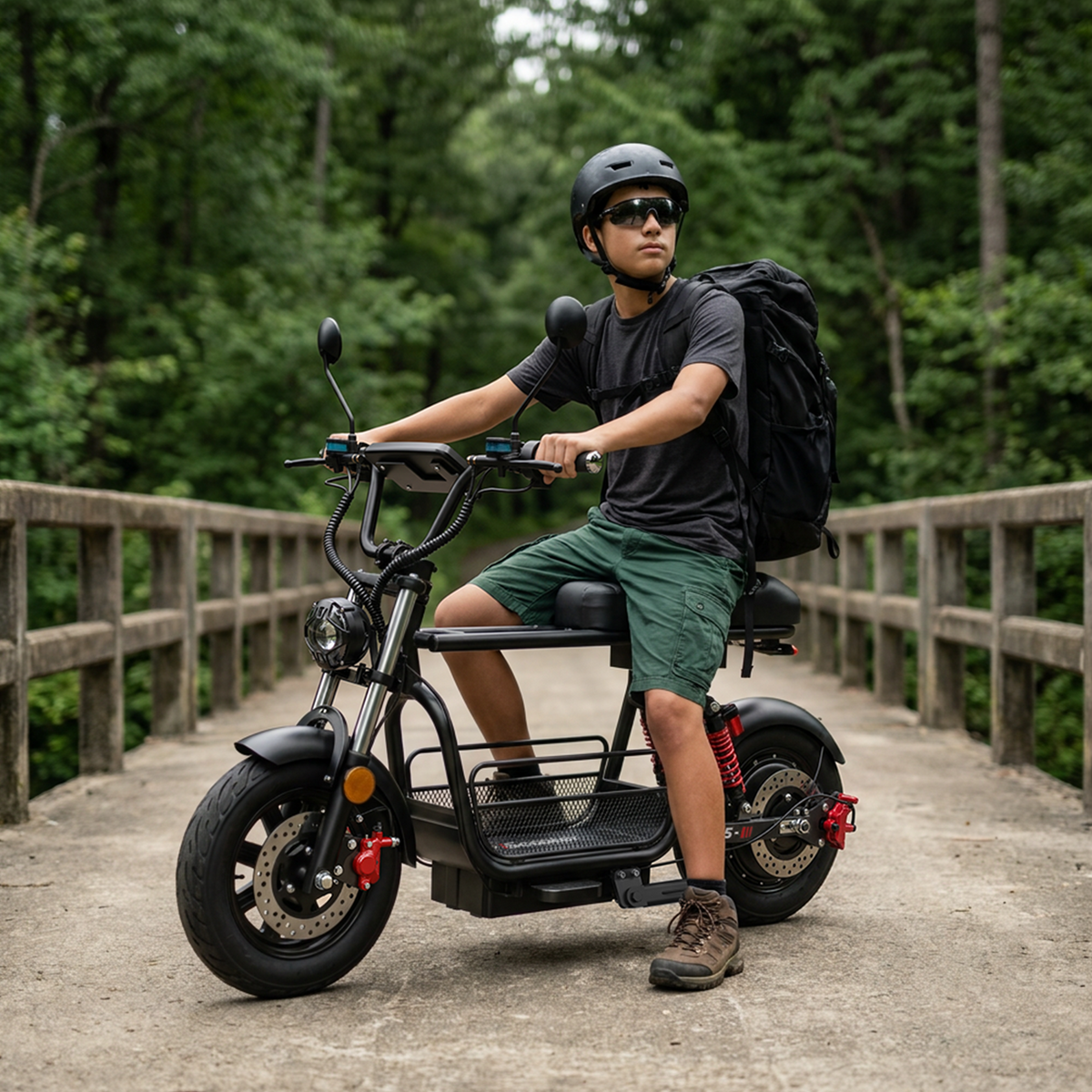 iScooter DX5 1500W Motor Electric Scooter with Seat