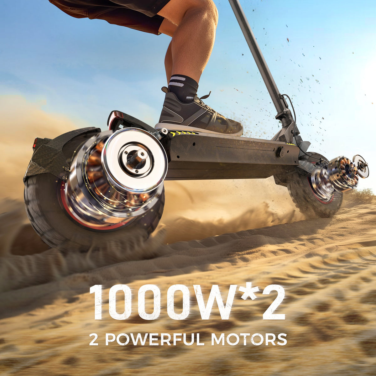 iScooter iX7 Pro Dual Motor Electric Scooter, 2000W Motor