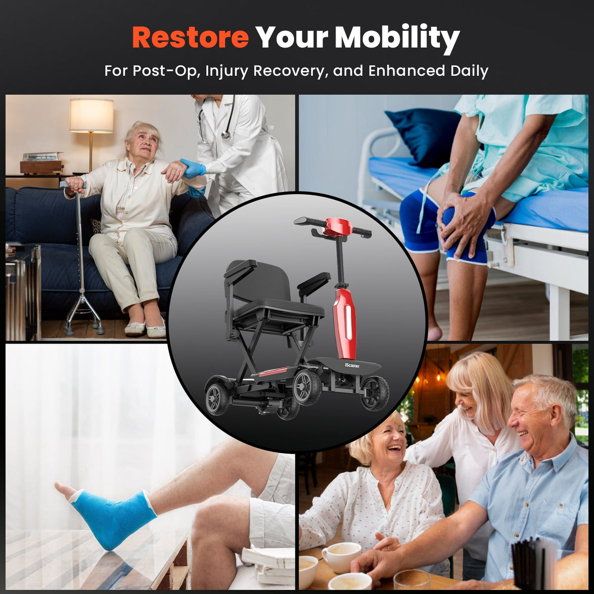 iScooter X11 Mobility Scooter for Seniors & Adults