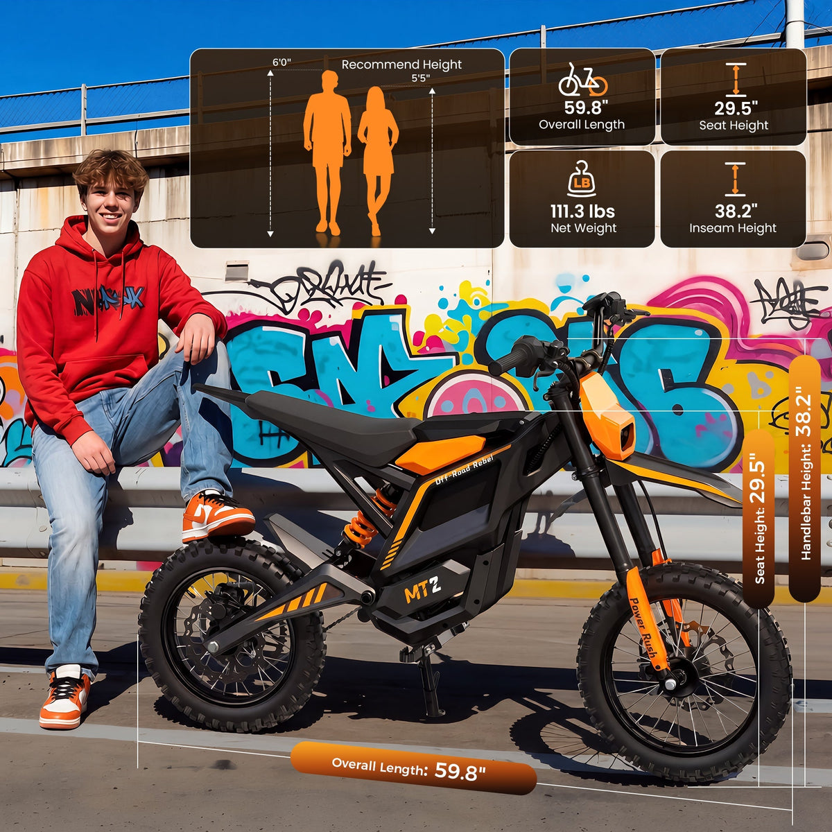 MT2 3000W Motor Electric Dirt Bike